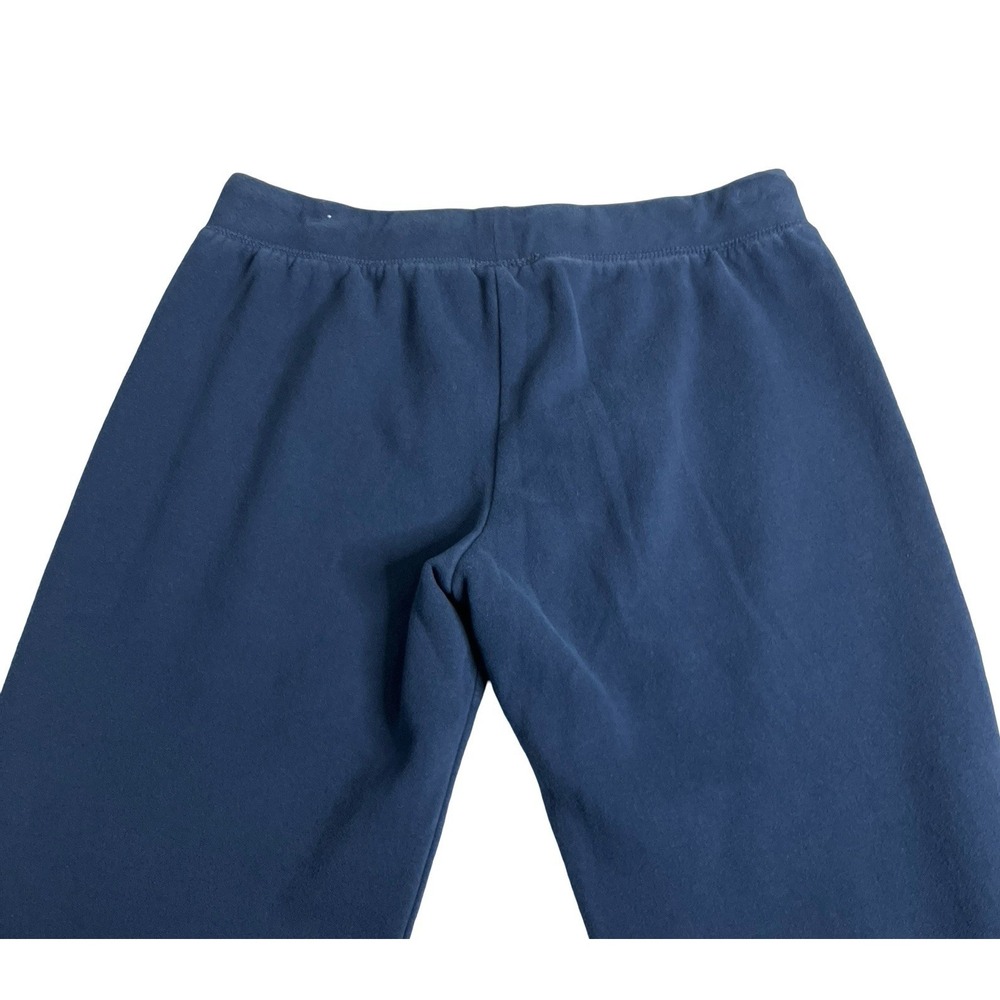 Aeropostale Wide Leg Flare Sweatpants Womens L Blue Raw Hem Mid Rise Y2K Preppy - Picture 5 of 14